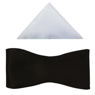 Krawaty i muchy męskie - Czarna wiązana mucha męska M12 - miniaturka - grafika 1