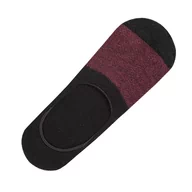 Skarpetki męskie - Skarpety stopki niewidoczne w kolorze czarno-różowym EM 1 - EM Men's Accessories - miniaturka - grafika 1