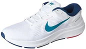 Trampki męskie - Nike Air Zoom Structure 24, Trampki męskie, białe jasne Spruce Valerian Blue, 46 EU, White Bright Spruce Valerian Blue, 46 EU - miniaturka - grafika 1