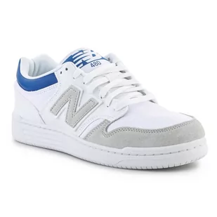 Buty New Balance BB480 (kolor Biały. Niebieski. Szary/Srebrny, rozmiar EU 41.5) - Buty sportowe męskie - miniaturka - grafika 1