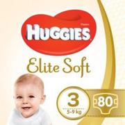 Pieluchy - Huggies Elite Soft Mega 3 5-9 kg pieluchy x 80 szt - miniaturka - grafika 1
