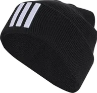 Czapki damskie - Czapka adidas 3-Stripes Beanie czarna JM3064 Dorośli M/L - miniaturka - grafika 1