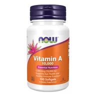 Witaminy i minerały - Now Foods NOW Vitamin A 10,000 IU From Fish Liver Oil 100caps - miniaturka - grafika 1
