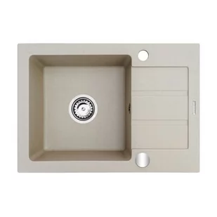 Zlewozmywak granitowy Rodos piaskowy 68 x 44 cm - Zlewozmywaki - miniaturka - grafika 1