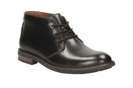 Półbuty męskie - Unelott Mid [black leather] - rozmiar 40 - miniaturka - grafika 1