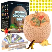 Mały naukowiec - Jajo Jajko Dinozaura Wykopaliska Wykluwające się 14 Dinozaurów Zestaw XXL - miniaturka - grafika 1