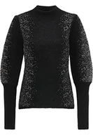 Swetry damskie - faina Sweter damski 11009623, czarny, XS/S - miniaturka - grafika 1