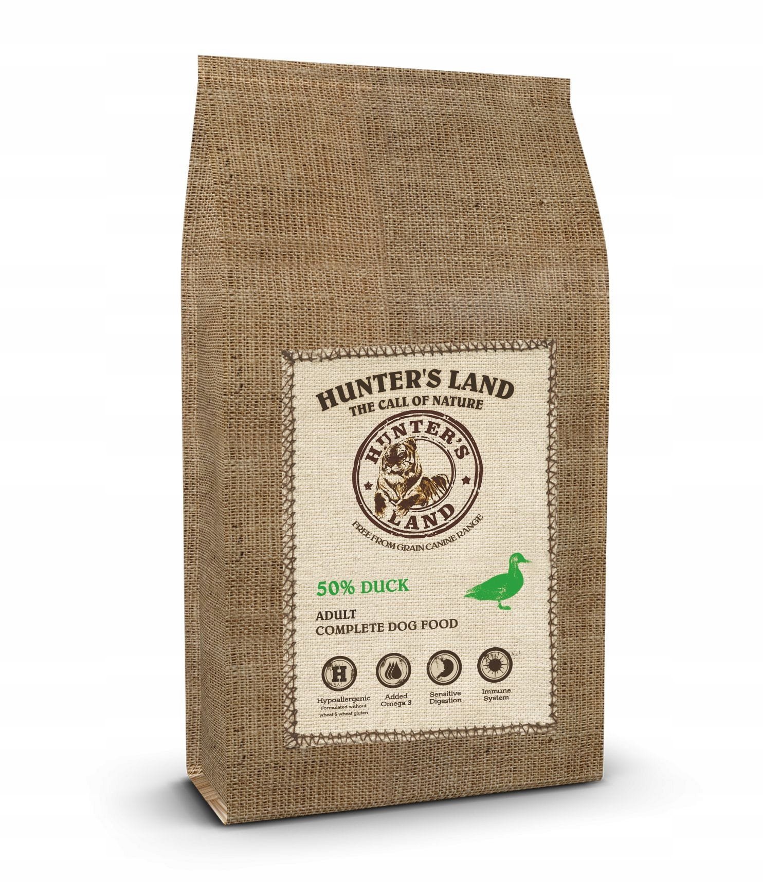 HUNTER''S LAND Grain Free 50% Duck 12kg