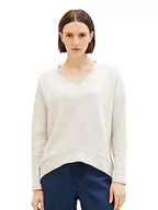 Bluzy damskie - TOM TAILOR Bluza damska, 32398 - Clouds Grey Melange, 3XL - miniaturka - grafika 1