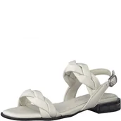 Sandały damskie - MARCO TOZZI Sandały damskie 2-28113-28, z obcasem, biały - białawy - 41 EU - miniaturka - grafika 1