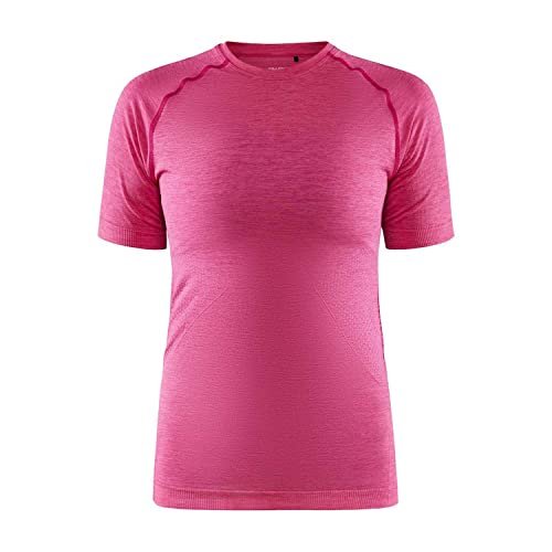 Craft Core Dry Active Comfort damska koszulka z krótkim rękawem, różowa