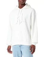 Bluzy męskie - KARL LAGERFELD Męska bluza z kapturem unisex Loungewear Hoodie Hooded Sweatshirt, Off White, XL - miniaturka - grafika 1
