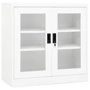 Vidaxl Szafka Na Dokumenty, Biała, 90X40X90 Cm, Stalowa - Szafy - miniaturka - grafika 1