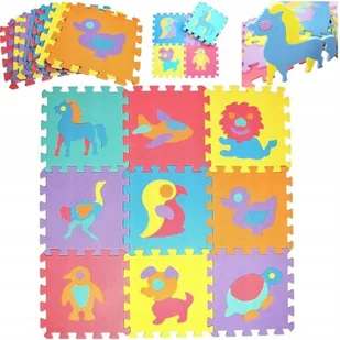 Puzzle piankowe mata Eva 10szt zwierzęta CB-115 - Zabawki interaktywne dla dzieci - miniaturka - grafika 1