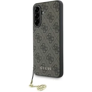 Guess Etui 4G Charms Collection do Galaxy A56 5G, brązowe - Etui i futerały do telefonów - miniaturka - grafika 1