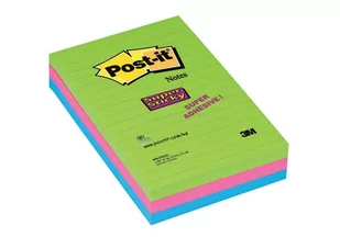 Karteczki Post-it Super Sticky, 3 x 90 sztuk - Gadżety  do biura - miniaturka - grafika 1