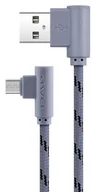 Kable USB - Kabel Kątowy Ładowarka Awei Cl-90 Micro Usb Szary Transmisja - miniaturka - grafika 1