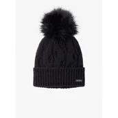 Odzież trekkingowa damska - Czapka zimowa damska Columbia Boundless Days Cable Knit Pom Beanie - black - miniaturka - grafika 1