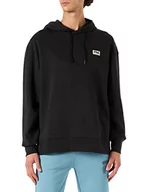 Bluzy męskie - FILA Męska bluza z kapturem THIERS Oversized Hoody, Moonless Night, M - miniaturka - grafika 1