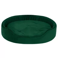 Legowiska dla psów - Legowisko, sofa dla psa, kota Glamour zielony 70 x 60 cm - miniaturka - grafika 1