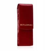 Etui na długopisy i pióra - Betlewski Etui na długopisy i pióra lakierowana skóra zamykane na magnes - miniaturka - grafika 1