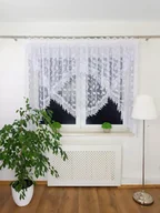 Firany - DWUWARSTWOWA FIRANA Z GIPIURĄ FIRANKI Z MARKIZETY LISTKI DO SALONU 400/160 - miniaturka - grafika 1