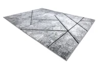 Dywany - Dywan nowoczesny COZY 8872 Wall, geometryczny, trójkąty - Strukturalny, dwa poziomy runa szary / niebieski 140x190 cm - miniaturka - grafika 1