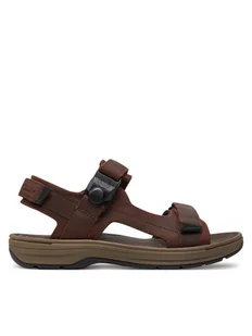 Clarks Sandały Saltway Trail 26176905 Brązowy - Sandały męskie - miniaturka - grafika 1