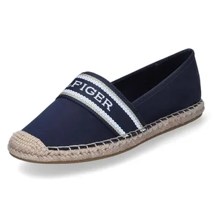 Tommy Hilfiger Damskie płaskie espadryle z pojedynczą parcią, Space Blue, 39 EU, niebieski (Kosmiczny Błękit), 40 EU - Espadryle damskie - miniaturka - grafika 1