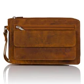 Nerki - MĘSKA SASZETKA SKÓRZANA VINTAGE Z BIUREM ORGANIZEREM PAOLO PERUZZI T-26-HBR - miniaturka - grafika 1
