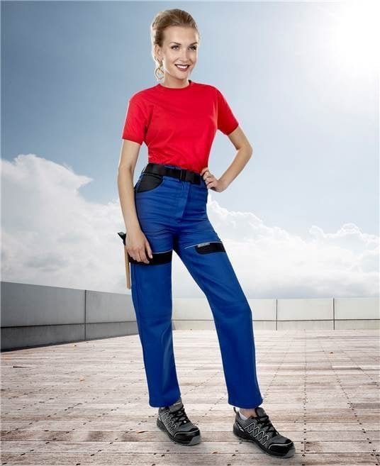 Ardon COOL TREND Ardon - klasyczne damskie spodnie robocze do pasa 100% bawełna o sportowym kroju - Niebieski H8191 48