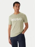 Koszulki męskie - HUGO T-Shirt Dulivio 50467556 Zielony Regular Fit - miniaturka - grafika 1