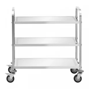 Wózek kelnerski - 3 półki - 73 x 38 x 3 cm - 81 kg ROYAL CATERING 10012733 RCSW-110 - Wózki na żywność - miniaturka - grafika 3