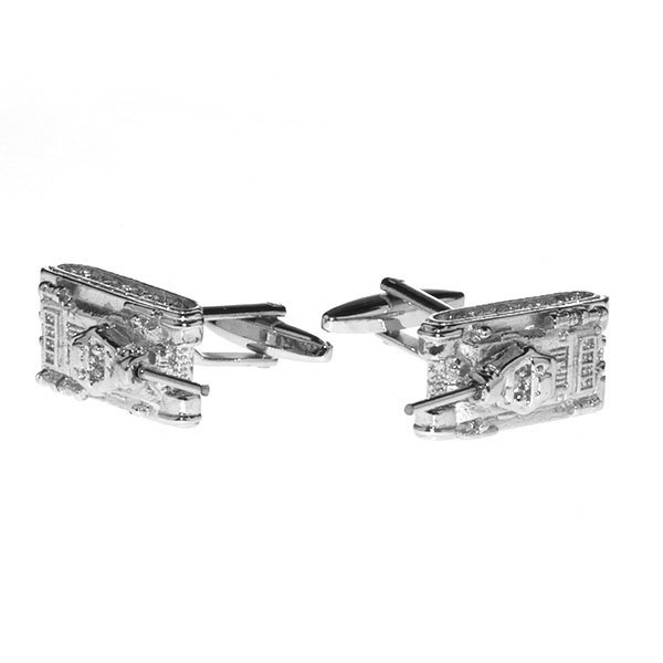 Spinki do mankietów Srebrne Czołgi X2 PSN212