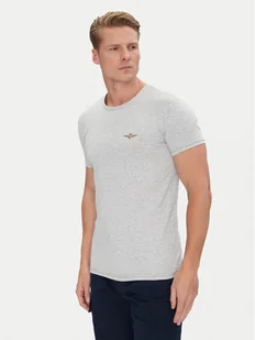 Aeronautica Militare T-Shirt AM1UTI003 Szary Regular Fit - Piżamy męskie - miniaturka - grafika 1