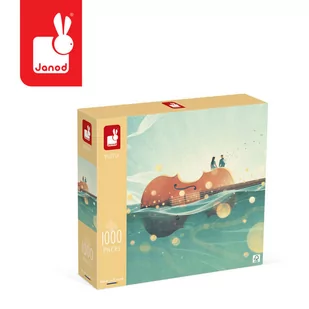 Janod Puzzle 1000 części-Romance Morskie-Odpowiedni dla dorosłych nastolatek Dziecko-Produkcja europejska i certyfikowana FSC-od 9 lat, J02513, Wielokolorowy J02513 - Puzzle - miniaturka - grafika 1