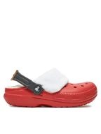 Klapki i japonki męskie - Crocs Klapki Classic Lined Santa Clog 210933 Czerwony - miniaturka - grafika 1