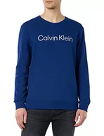Bluzy męskie - Calvin Klein Męska bluza z kapturem L/S, niebieski (Midnight Blue), L - miniaturka - grafika 1
