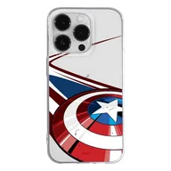 Etui i futerały do telefonów - ERT GROUP etui na telefon Apple Iphone 14 PRO, case oryginalny i oficjalnie licencjonowany przez Marvel, wzór Captain America 008, optymalnie dopasowane, plecki z TPU cześciowo przeźroczyste - miniaturka - grafika 1