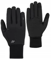 Rękawiczki - 4F RÄKAWICZKI SOFTSHELLOWE WIATROSZCZELNE DOTYK / rozm XL - miniaturka - grafika 1