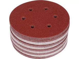 KRĄŻEK ŚCIERNY NA RZEP 6 OTWORÓW, P60 150MM 50SZT. - Materiały ścierne - miniaturka - grafika 1