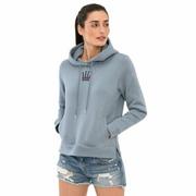 Bluzy sportowe damskie - Spooks Bluza damska z kapturem LUHNA SS22 - dusty blue - miniaturka - grafika 1