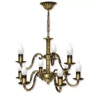 Lampy sufitowe - Lemir Prima Żyrandol 9 - punktowy - Patyna O1007/W9 426 / O1007/W9 - miniaturka - grafika 1