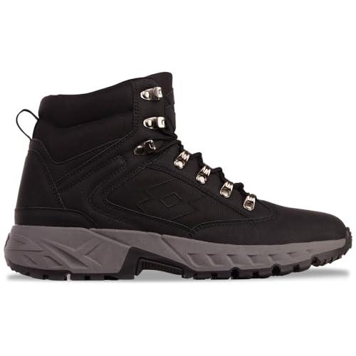 Lotto WOODLARK MID Unisex Półdługie kozaki, czarne, 45 EU, czarny, 45 EU