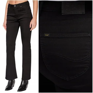 Lee BREESE BOOT BOOTCUT rozszerzane czarne damskie spodnie jeansowe W34 L31 - Spodnie damskie - miniaturka - grafika 1