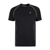 Koszulki męskie - Męska Koszulka z krótkim rękawem FILA LEXOW RAGLAN FAM0317-80010 – Czarny - miniaturka - grafika 1