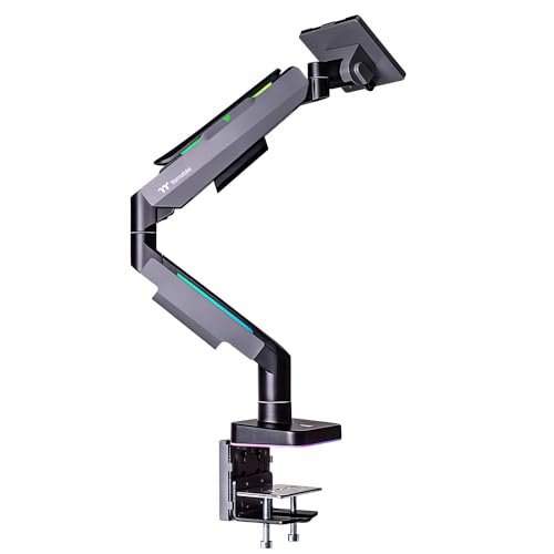 Thermaltake Single RGB Gaming Monitor Arm, monitor mount black, for monitors 17'' - 49'' GEA-MSR-SMSBLK-01