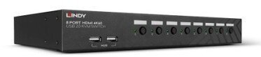 8-portowy przełącznik KVM HDMI 4K60, USB 2.0 i audio