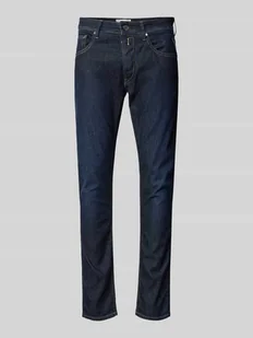 Jeansy o kroju slim fit z 5 kieszeniami model ‘WILLBI’ - Spodnie męskie - miniaturka - grafika 1