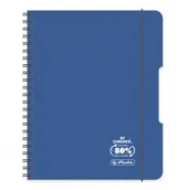 Zeszyty szkolne - Herlitz Brulion na spirali A4 Ocean kratka 80 kartek 2 szt. - miniaturka - grafika 1